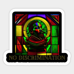 juneteenth day, stained glass, freedom, gift present ideas Sticker